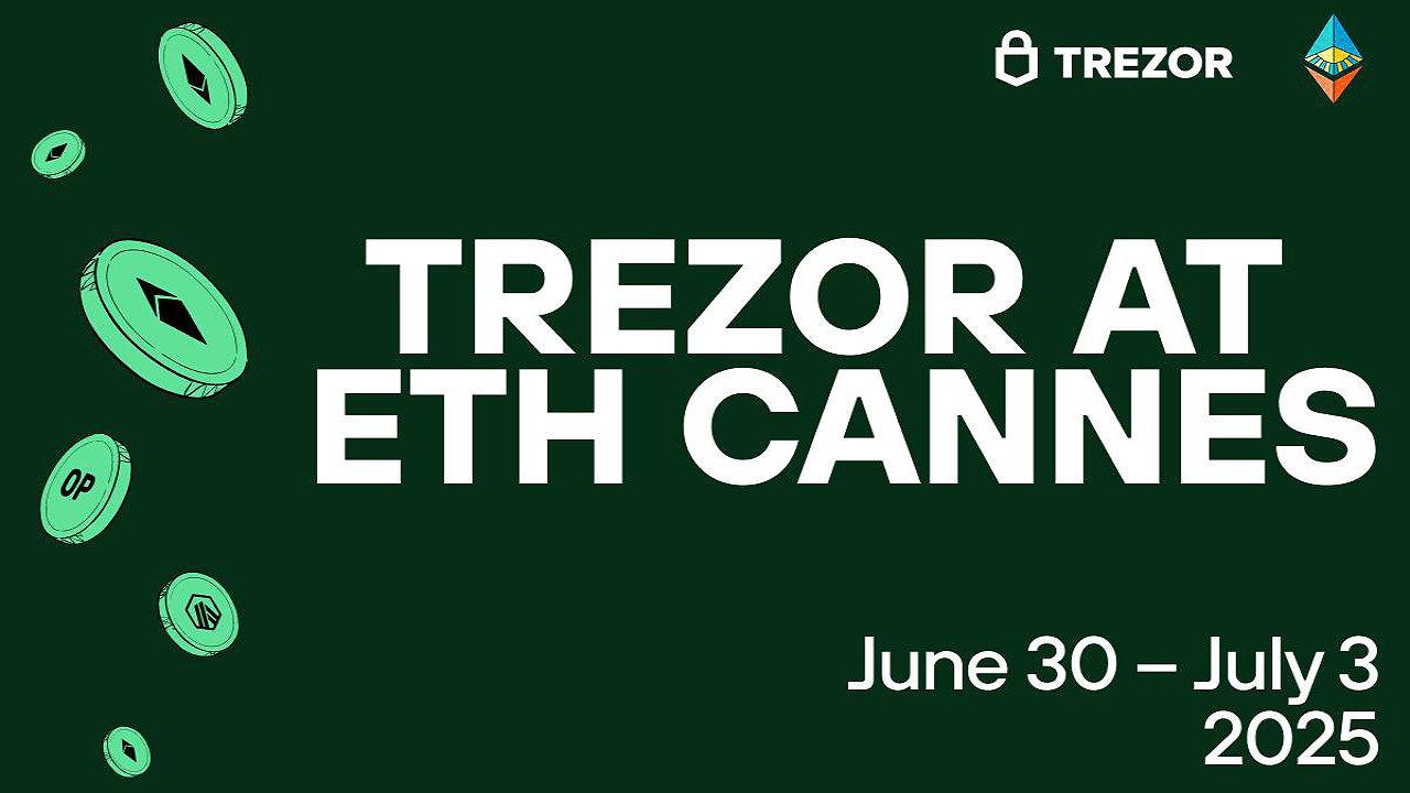 Trezor 加入2025戛纳ETH社区会议作为合作伙伴